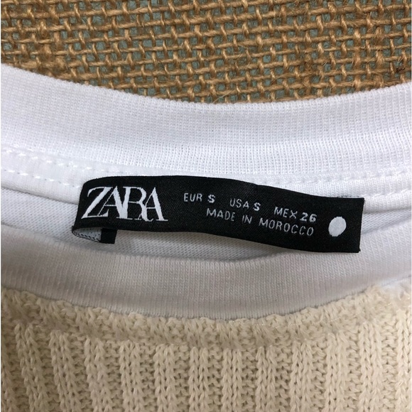 Zara Top with Sweater accent, size S, Preowned, excellent condition - Picture 3 of 3